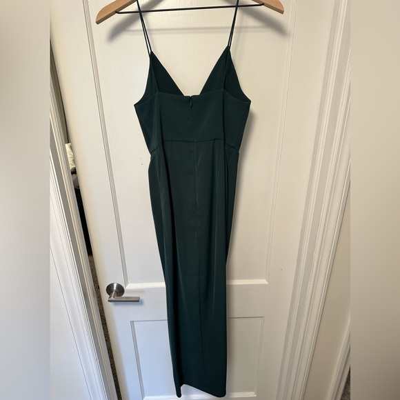 Shona Joy. Size AUS 6/ US size 2. Dark green midi dress. Worn once. - Picture 3 of 4